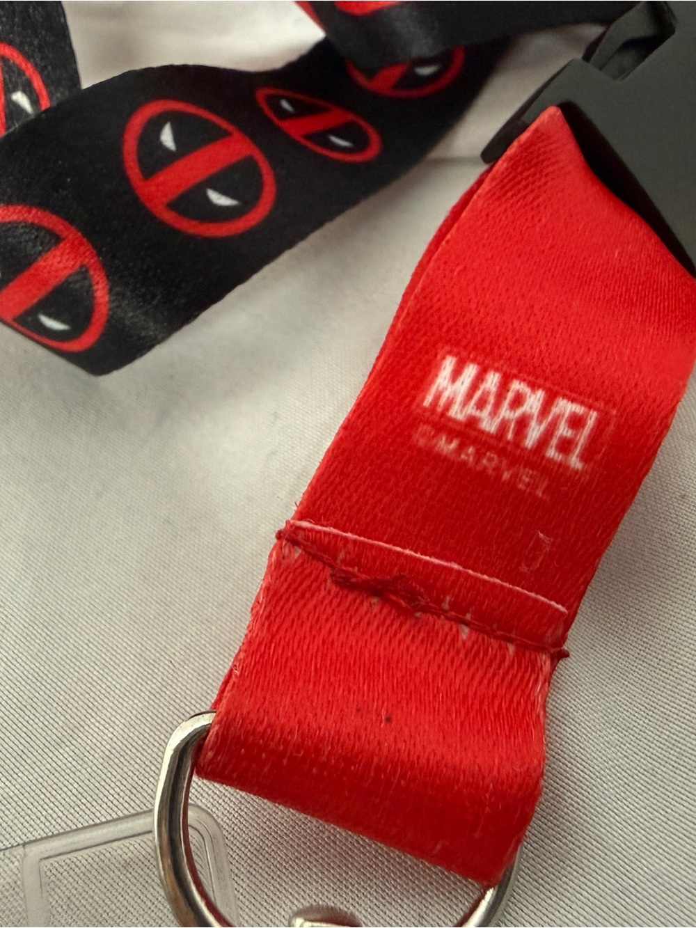 Deadpool Themed Lanyard ID Badge Holder Superhero Movie Keychain Neck Strap - Picture 3 of 10
